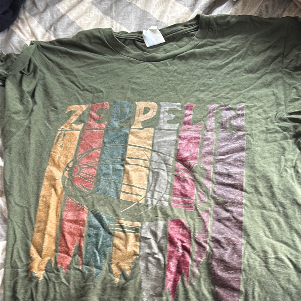Green Zeppelin Graphic T-Shirt